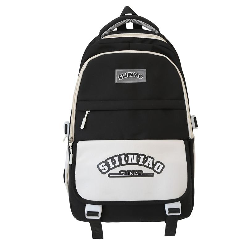 Рюкзак для школьников средней школы с цветными блоками — фото 28