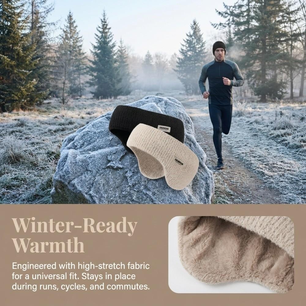 Soft Earmuffs Windproof Knit Ear Covers New Ear Warmer Headband Running