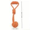 Dog Cotton Rope Toy Chew Toy Durable Braided Teeth Cleaning Toys for Small Medium Dog Outdoor Interactive Training Pet Supplies
