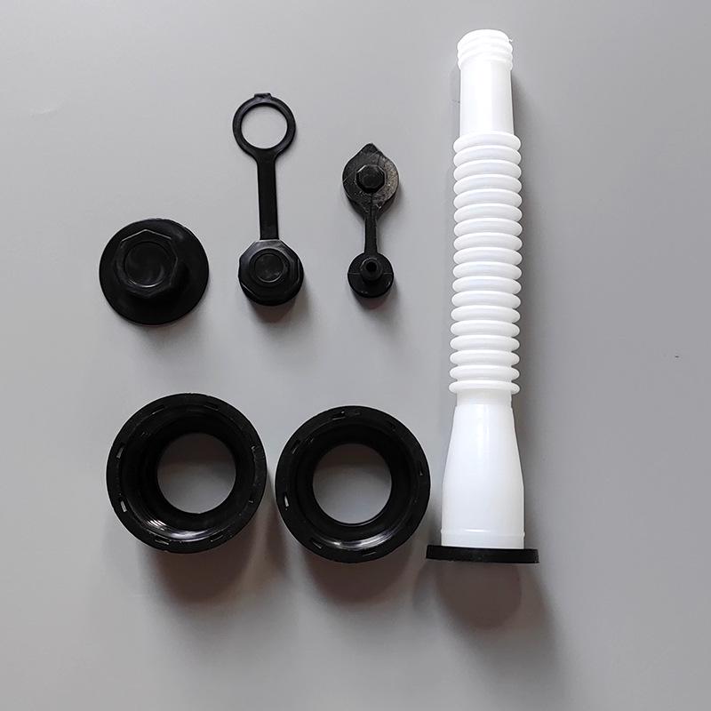 Hexagonal Nut Threaded Pipe for Fuel Tank: Guide Pipe Plastic Iron Barrel Accessories for Pouring Oil