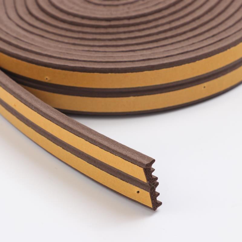Self-Adhesive Foam Sealing Strips for Doors & Windows - D/E/I/P Type Soundproof & Anti-Collision Rubber