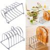 Bread Holder Bread Rack With 6 Slots 1 Pc Erving Dining Stand For Home/restaurant Kitchen Organizer Stainless Steel