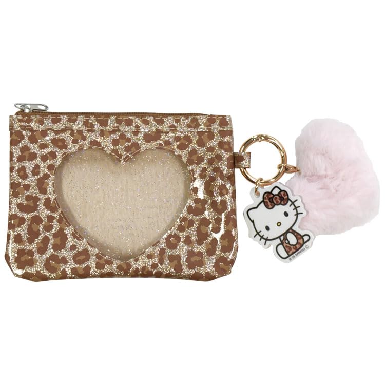 San Art Hello Kitty Gal Series Heart Window Brown Pouch, (SAN-0052-BR)