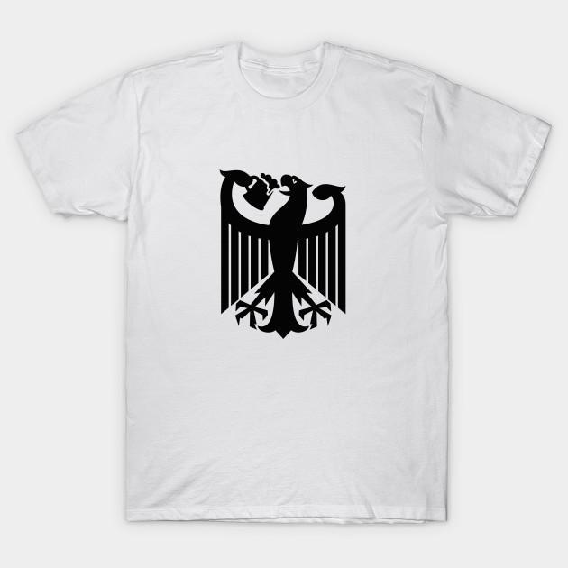 

Men Black Print T-shirt Germany Coat Of Arms Eagle Beer No-Cut Transfer Paper Print Cotton Tshirt 4XL білий