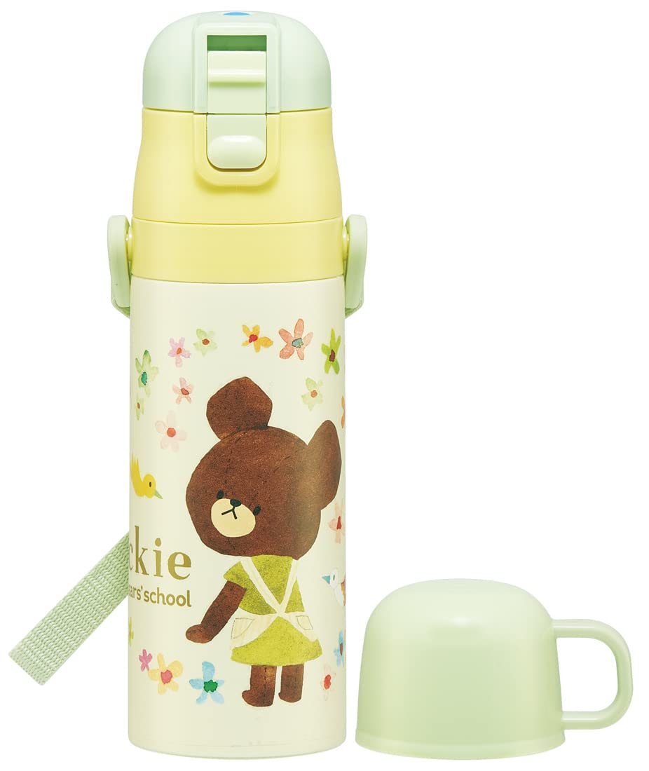 

Детская бутылка для воды Skater, 2 способа питья, 470 мл (Прямое питье) или 430 мл (Питьё из чашки), Дизайн Школа медвежонка , Девочки, Нержавеющая сталь, Изолированный,