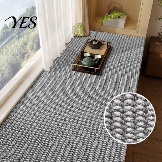 Anti Slip Floor Mat Bay Window Mat, Solid Color Bedroom Rug, Washable Anti-Slip Wooden Safe Sill for Living Room Carpet Hardwood