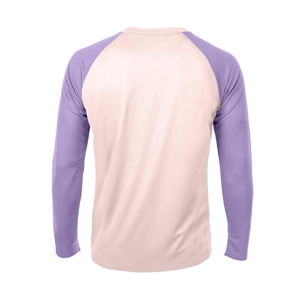 Pánské sportovní tričko s dlouhým rukávem raglánového střihu v kontrastních barvách