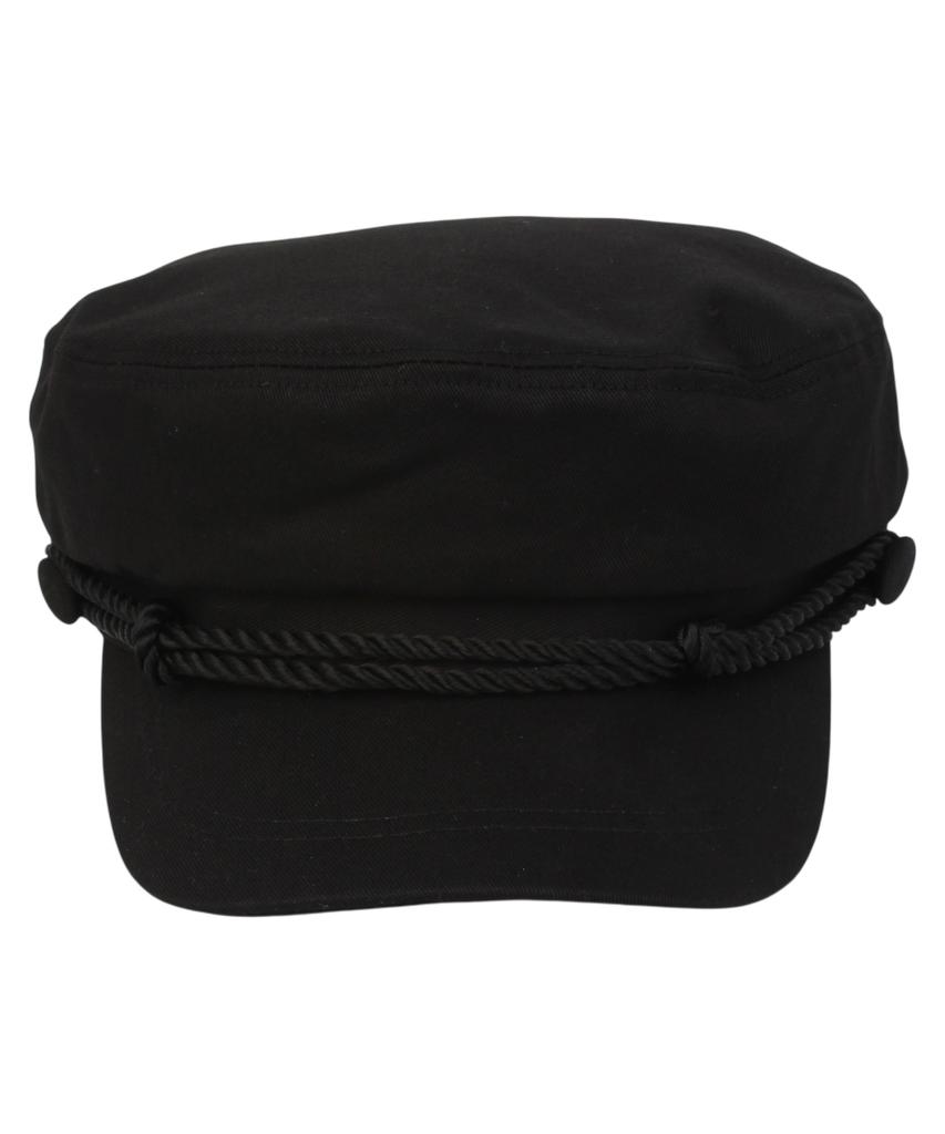Yunibeosyeolkemiseuteuli Rope Solid Black Marine Cap