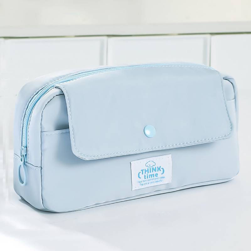 Multilayer Canvas Pencil Case With Large Capacity For Students And Office Use
