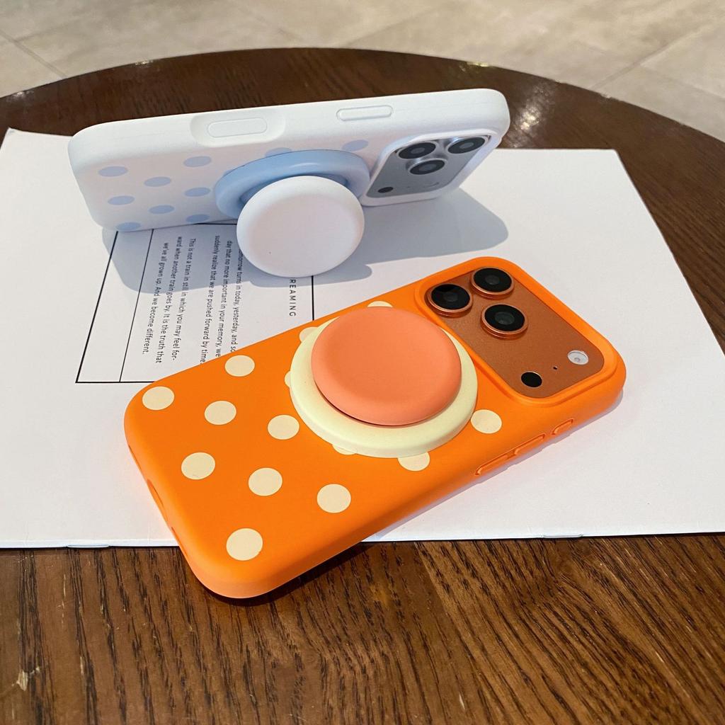 17 Suitable for iPhone17promax Color Polka Dot Magnetic Mobile Phone Case Apple 17pro Anti-drop Protective Case