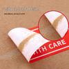 Easy Tear Fragile Label Stickers - English & Chinese Warning on Coated Paper, Anti-Tear Design