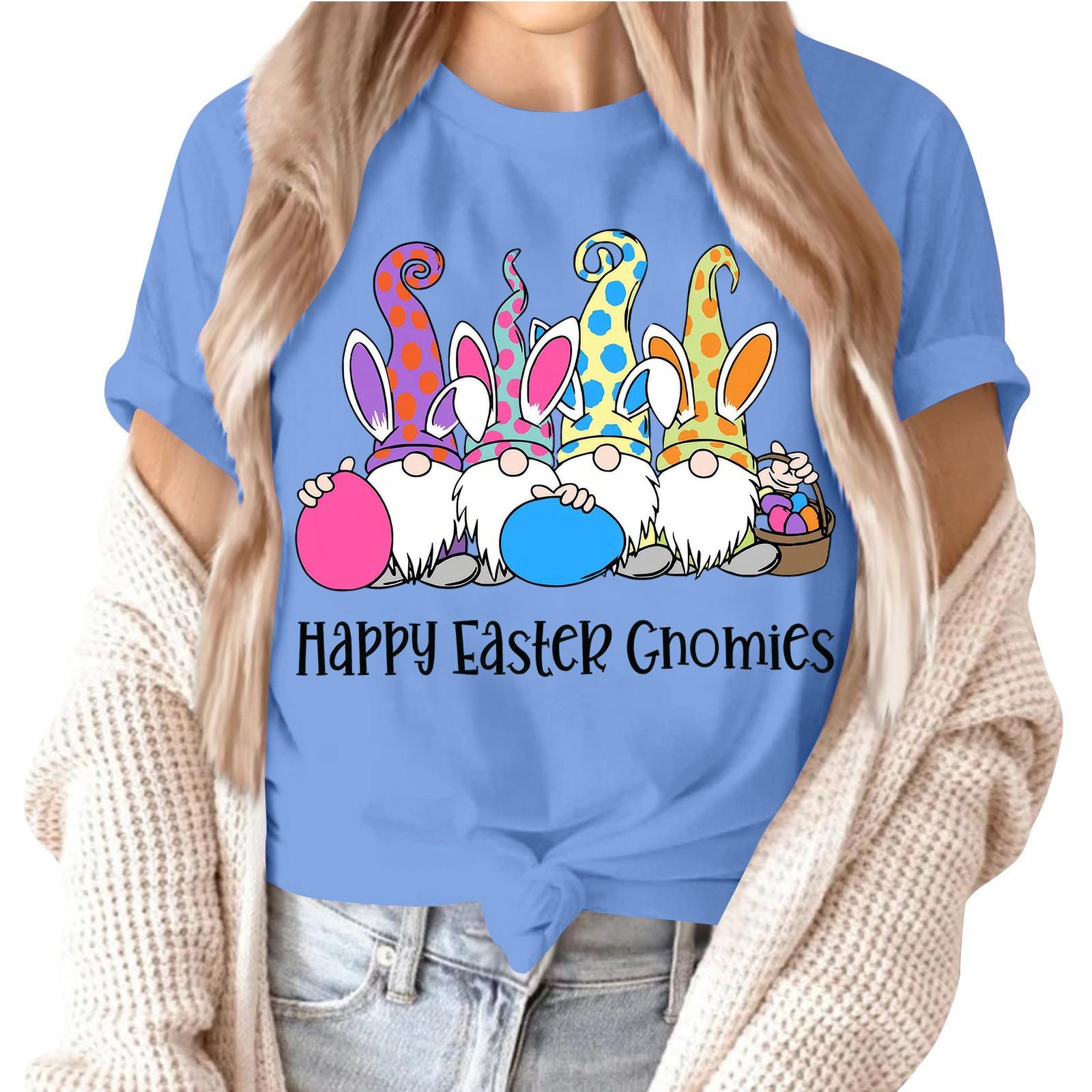 

Женский топ с коротким рукавом и принтом на шее S