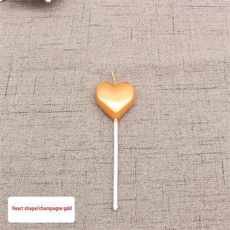 

Бездымные свечи для праздничного торта Silver Star для вечеринок и новогодних праздников Love candle 1 piece шампанского/золотой