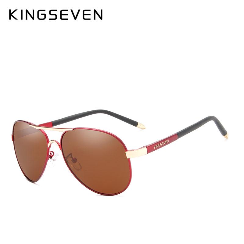 KINGSEVEN Brand Unisex Aluminum Polarized Sunglasses Women Men Design Travel Driving Sun Glasses