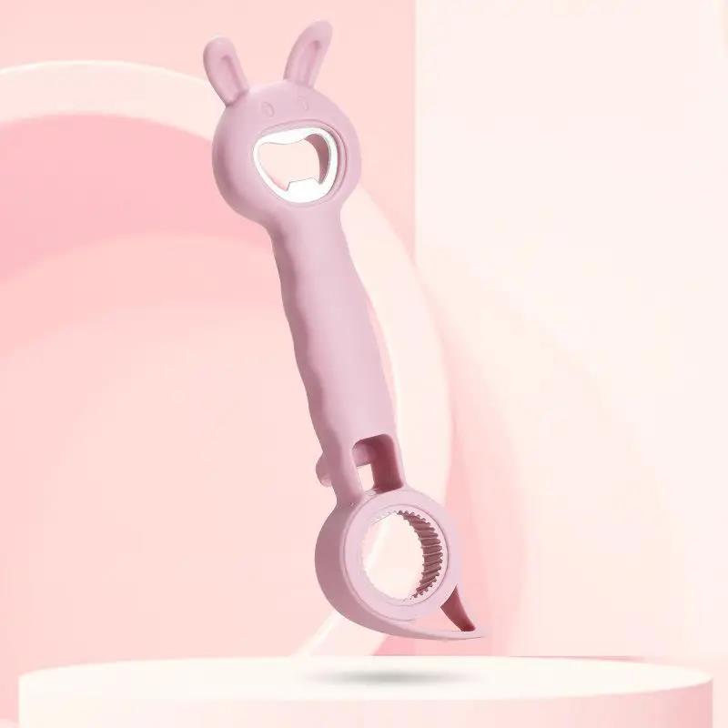 1pc Beer Bottle Opener Multi-Purpose Beverage Jar Can Bottle Opener Plastic Corkscrew Dining Bar Gadgets Kitchen Tools 6