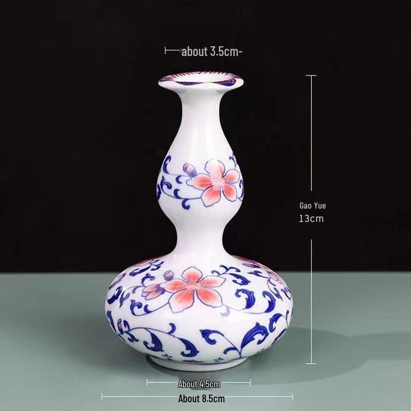 Antique Blue and White Chinese Porcelain Vase - European & American Handicraft for Flower Arrangements