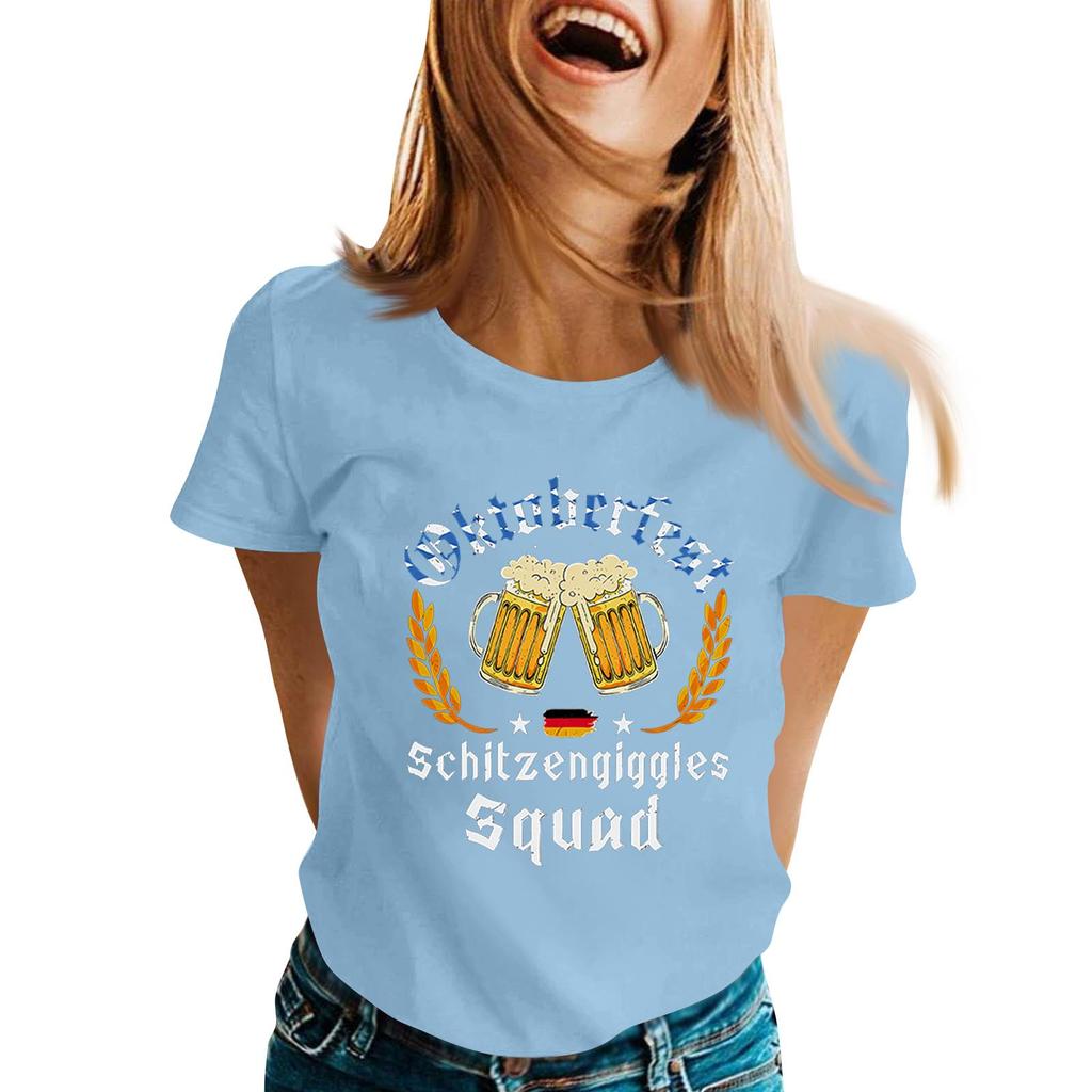 Fashion Casual Unisex Letter Print T-Shirt with Festival Graphic Design - Short Sleeve Round Neck Tee for Men and Women