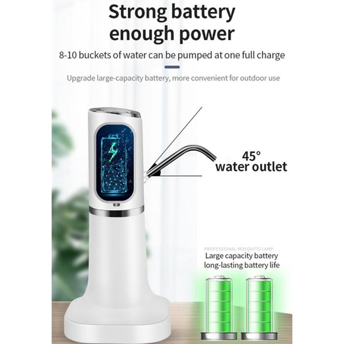 Water Pump Dispenser Water Bottle Pump Mini Barreled Water Electric Pump USB Charge Automatic Portable Bottle Switch