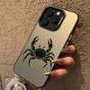 Black Crab Silhouette Art Phone Case for Iphone 16 15 14 13 12 11 Pro Max Mini Shockproof Anti-Scratch Protective Hard Cover