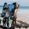 Poster W-Wave To Earth KOREAN Anime Beach Swimming Towel Soft Absorbent Washcloth Children's Gifts for Kids Travel Camping Gym