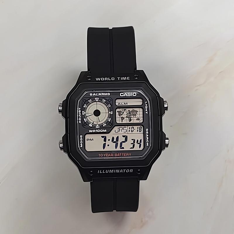 CASIO Men YOUTH Black Watch AE-1200WH-1A