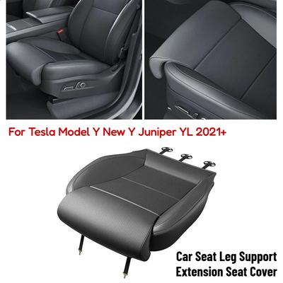 For Tesla Model Y New Y Juniper YL + Leg Support Extension Seat Cover Memory Foam Extender Cushion Car Interior Accessories