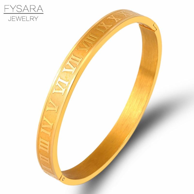 Men Women Stainless Steel Rose Gold Tone Color Couple Bracelets Roman Numeral Lover Cuff Bracelets Bangle Nuptial Wedding Occasion Jewelry Souvenir