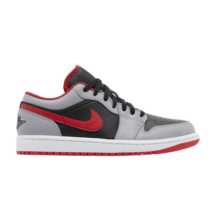

Jordan 1 Low Black Light Smoke Grey Gym Red 45.5