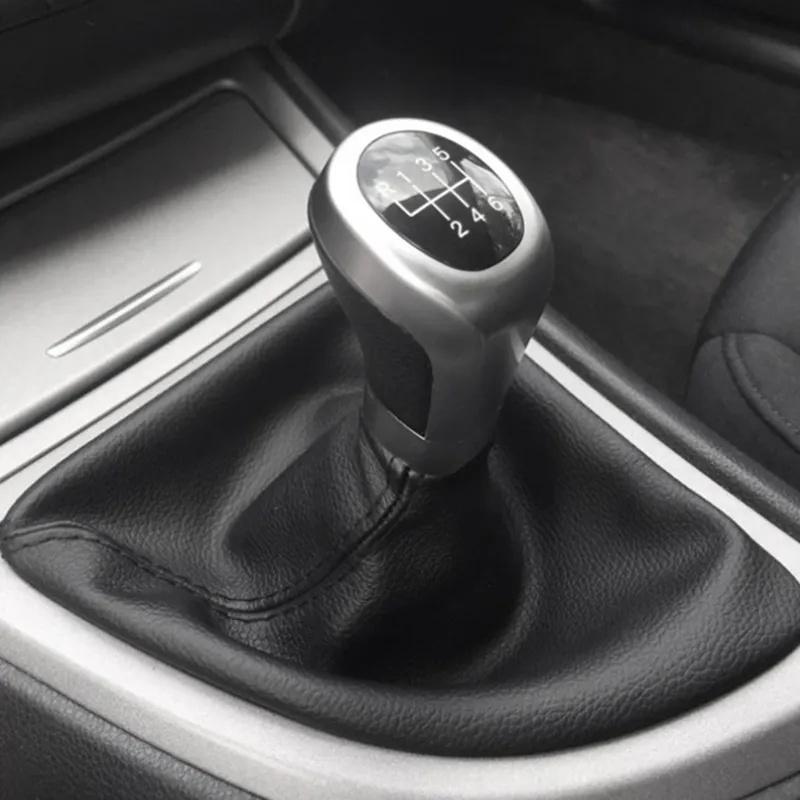 5/6 Speed Manual Gear Shift Knob Lever Shifter Gaiter Boot Cover Case Collar for BMW 1 Series E81 E82 E87 E88 2003- 2012 2013