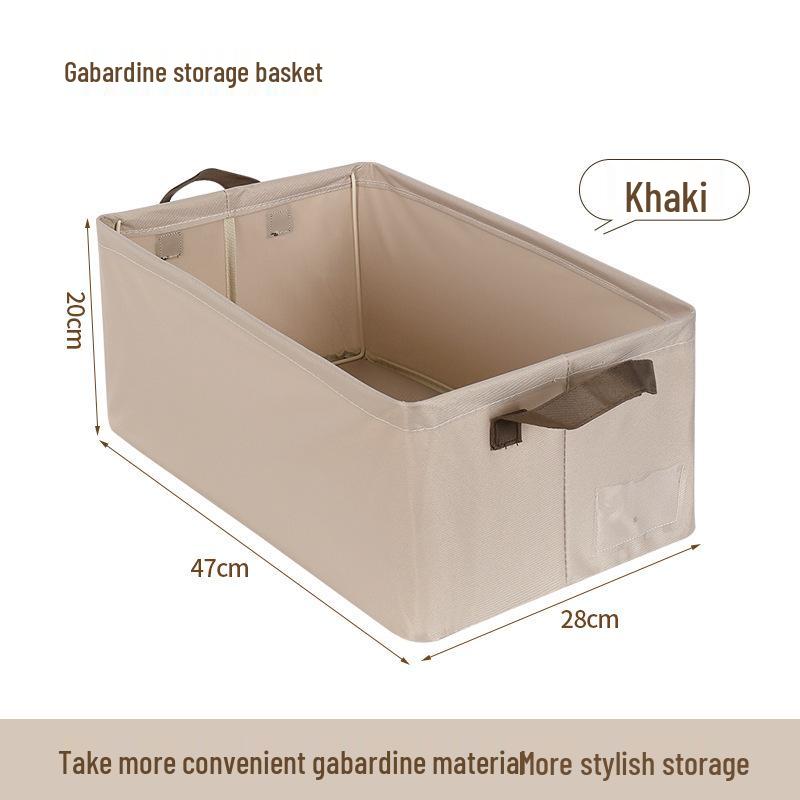 Foldable Ion Steel Frame Fabric Organizer: Large Capacity Storage Box for Clothes and Books.