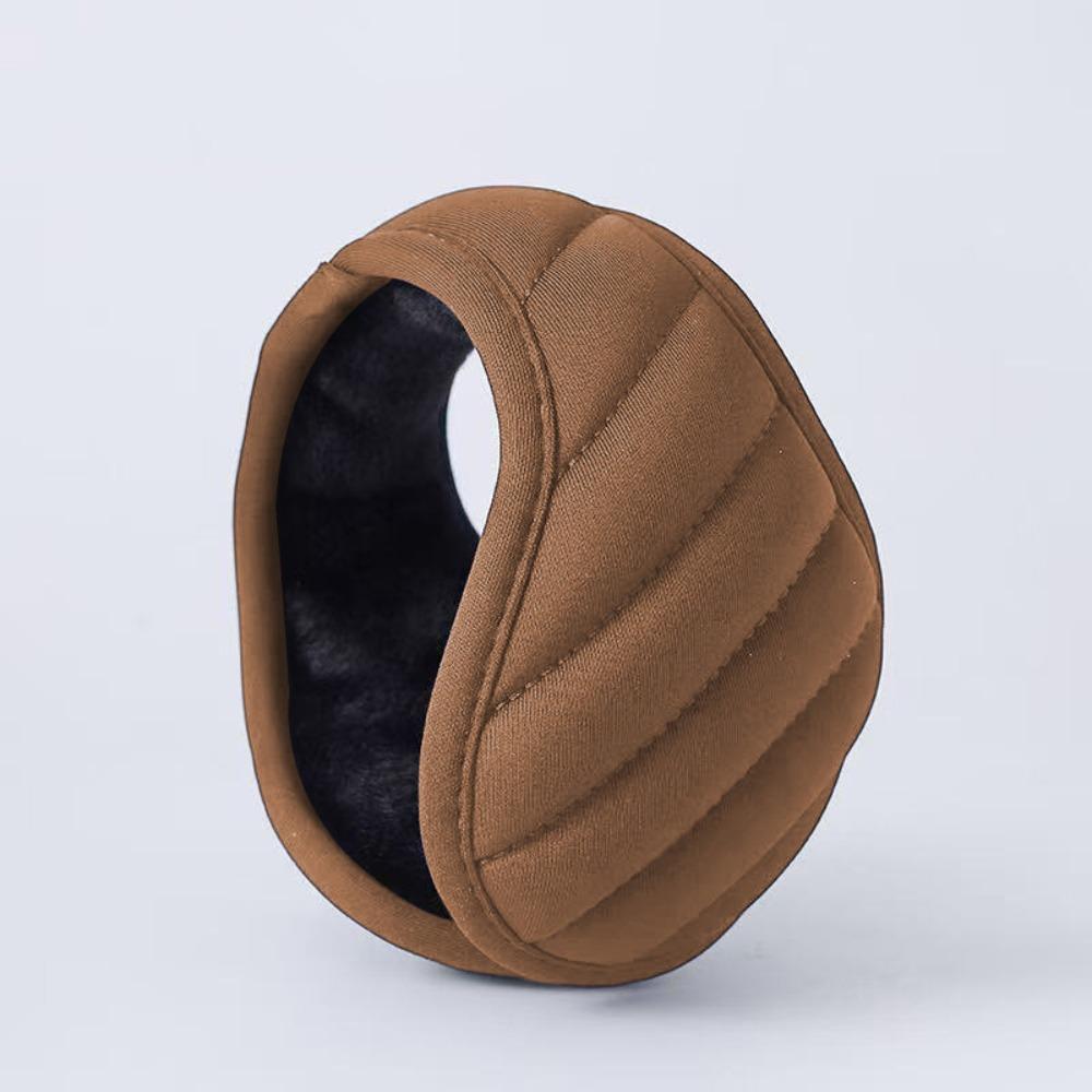 Thick Plush Lined Winter Earmuffs Soft Windproof Ear Covers Portable Plush Earmuffs  Outdoor Use