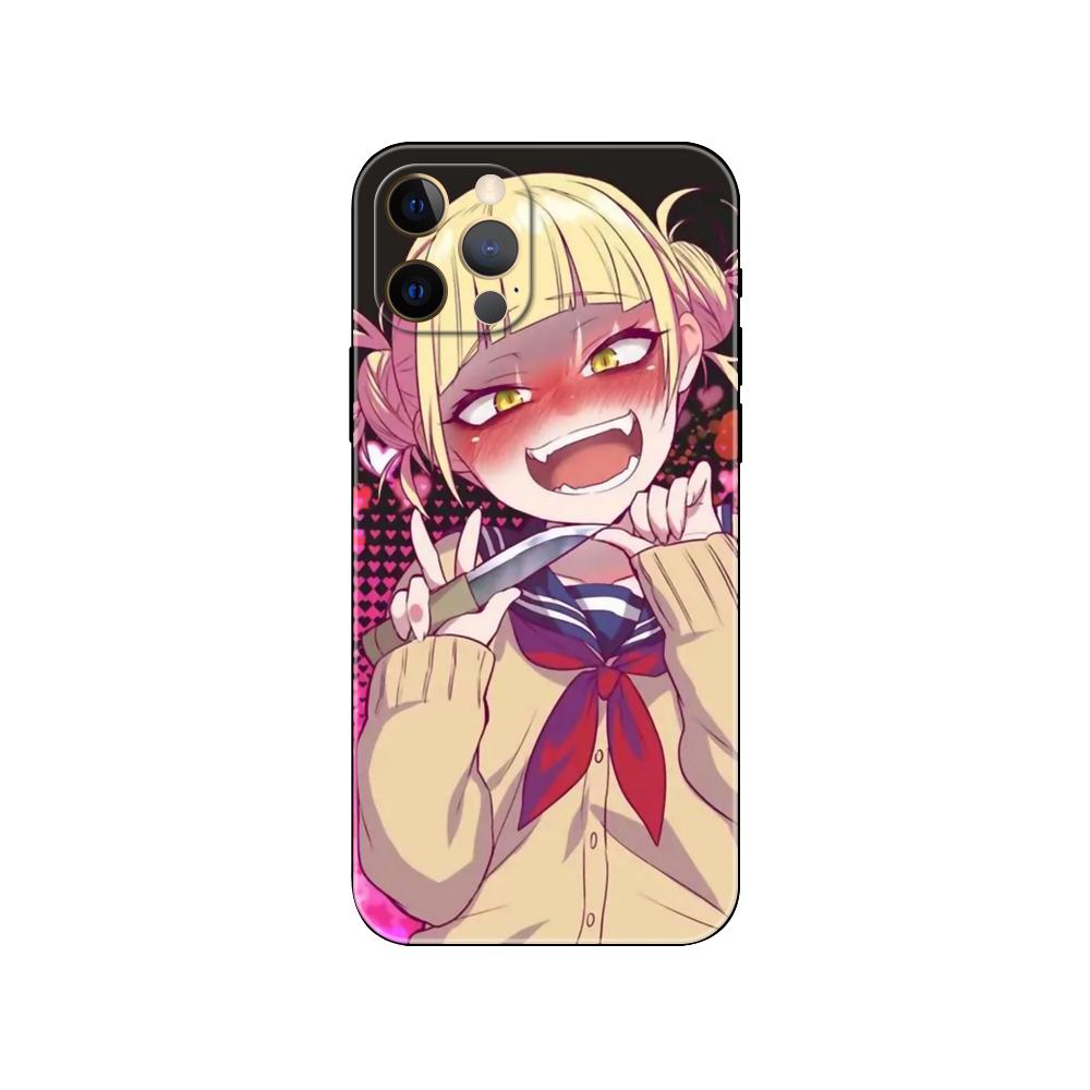 Süße Himiko Toga Anime Handyhülle für iPhone 5 5s 2020se 6 6s 7 8 plus x 10 XR XS 11 12 13 mini pro MAX schwarze TPU-Rückseite