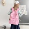 Schoolbag Schoolbag Female Korean Version Ullzang Middle School Student High Value Ins Lightweight Leopard Print Backpack Nylon Anti-splashing 