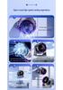 Portable Dormitory Clip Fan - Compact Digital Display for Desktop Circulation