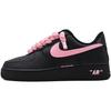 Nike Air Force 1 protiskluzové odolné proti oděru nízké skateboardové boty unisex černé růžové CW2288-001(Tým91- )
