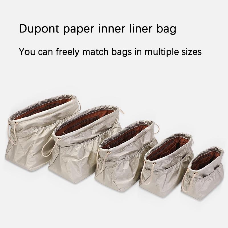 Dupont Paper Handbag Insert Organizer - Waterproof Travel Makeup Storage Liner