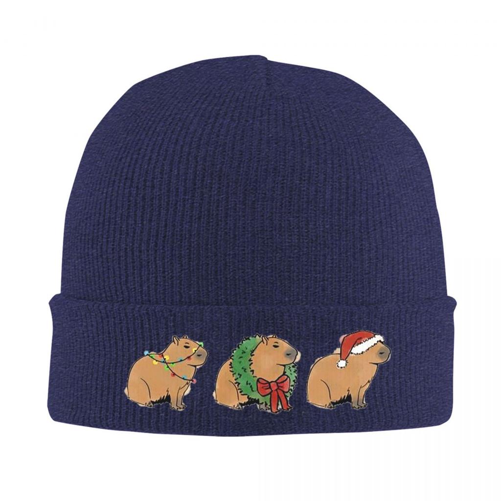 Capybara Halloween Warm Knitted Cap Winter Knit Bonnet Hat Skullies Beanies Hip Hop Caps for Unisex