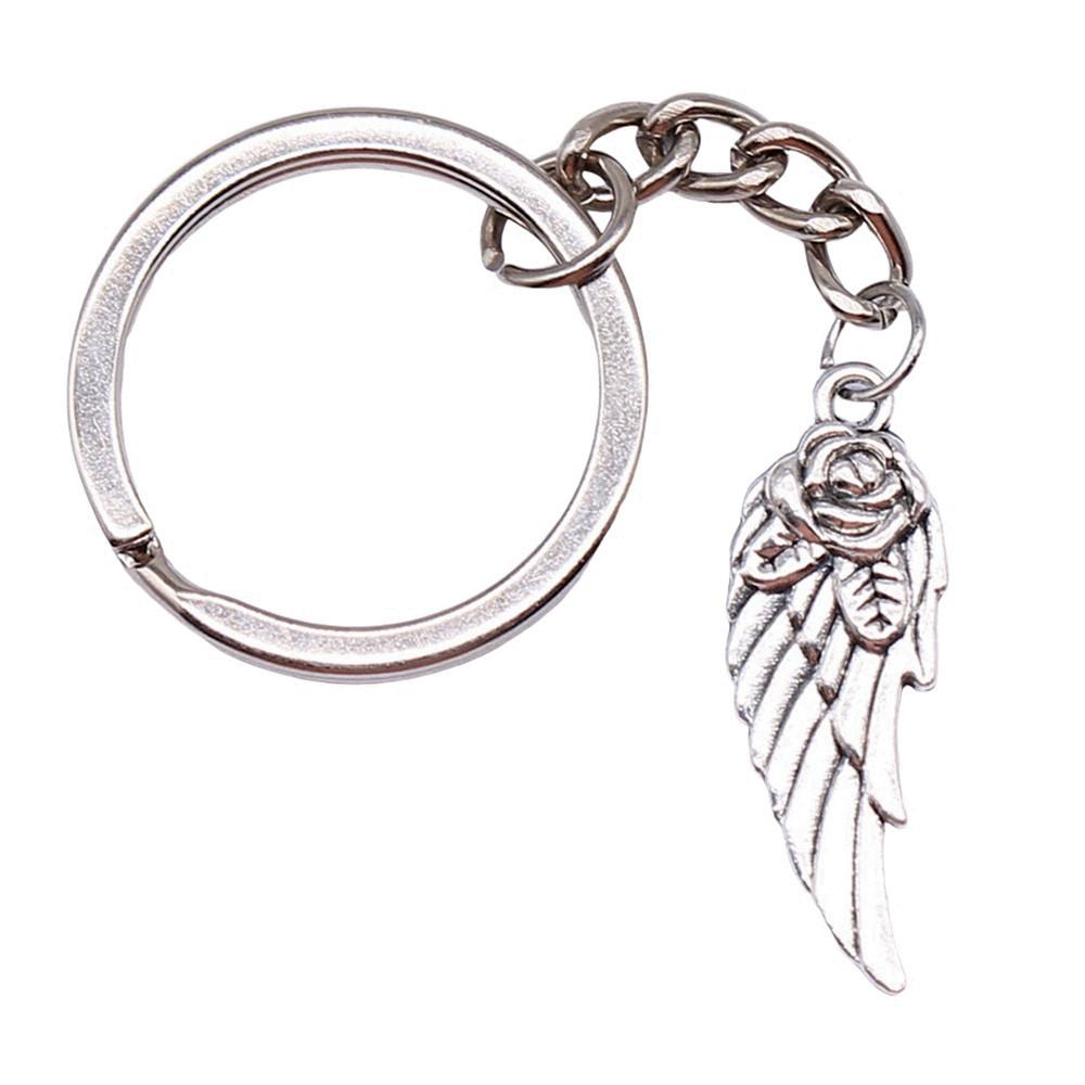 Angel Wings Feathers Heavenly Keychain for Girls Hot Sale Streetwear Bridesmaid Gift Retro Phone Charm