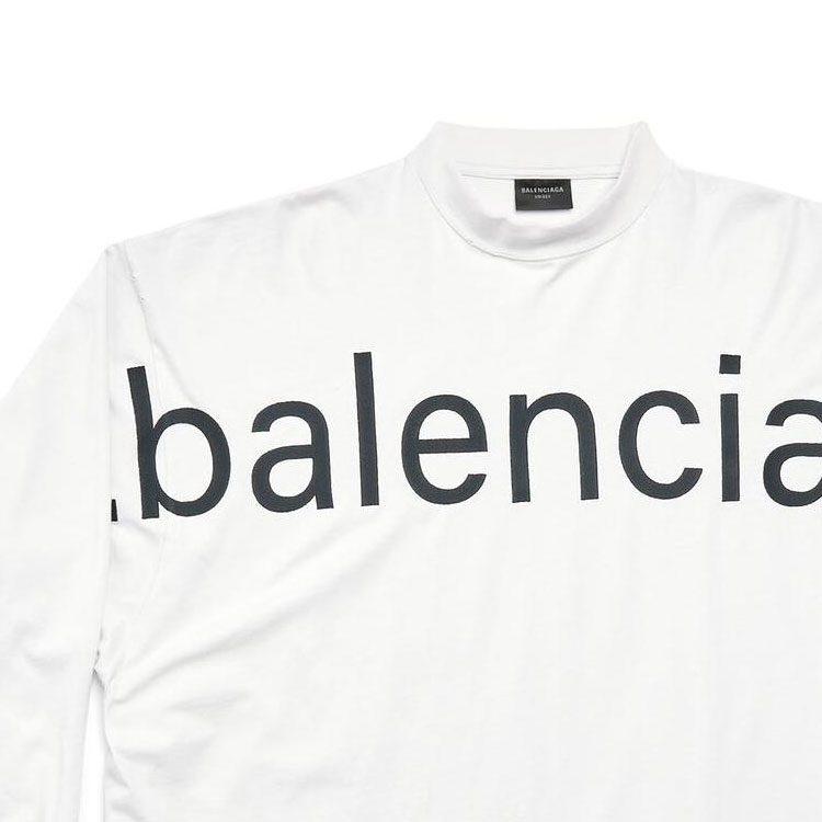 Balenciaga T Shirt Loose Fit Unisex White 739027TOVO19081