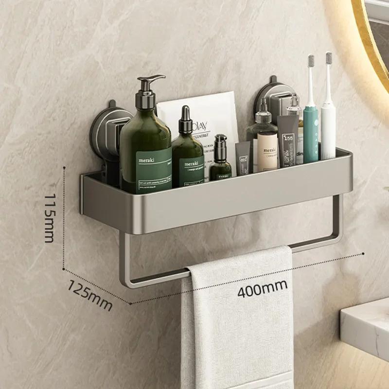 Bathroom storage rack without punching large capacity shower gel and shampoo storage rack bathroom accessories bathroom shelves