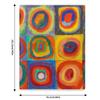 Wassily Kandinsky Farbstudie Quadrate mit konzentrischen Kreisen , Abstrakte Kuscheldecke Gemütliche Warme Decke für Schlafzimmer Deko