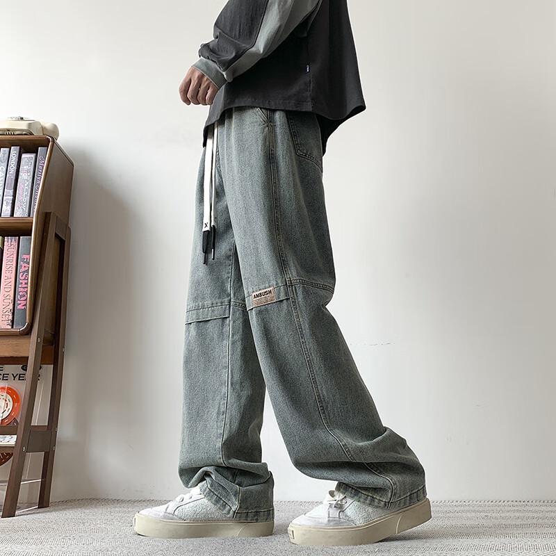 Men's American Retro Loose Straight-Leg Jeans