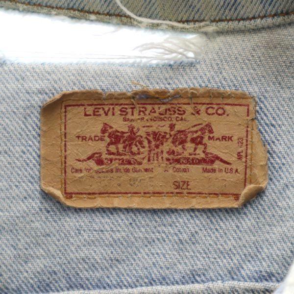 Levi's 80s Made In USA Vintage Denim Jacket 40 G Jean Men's Used