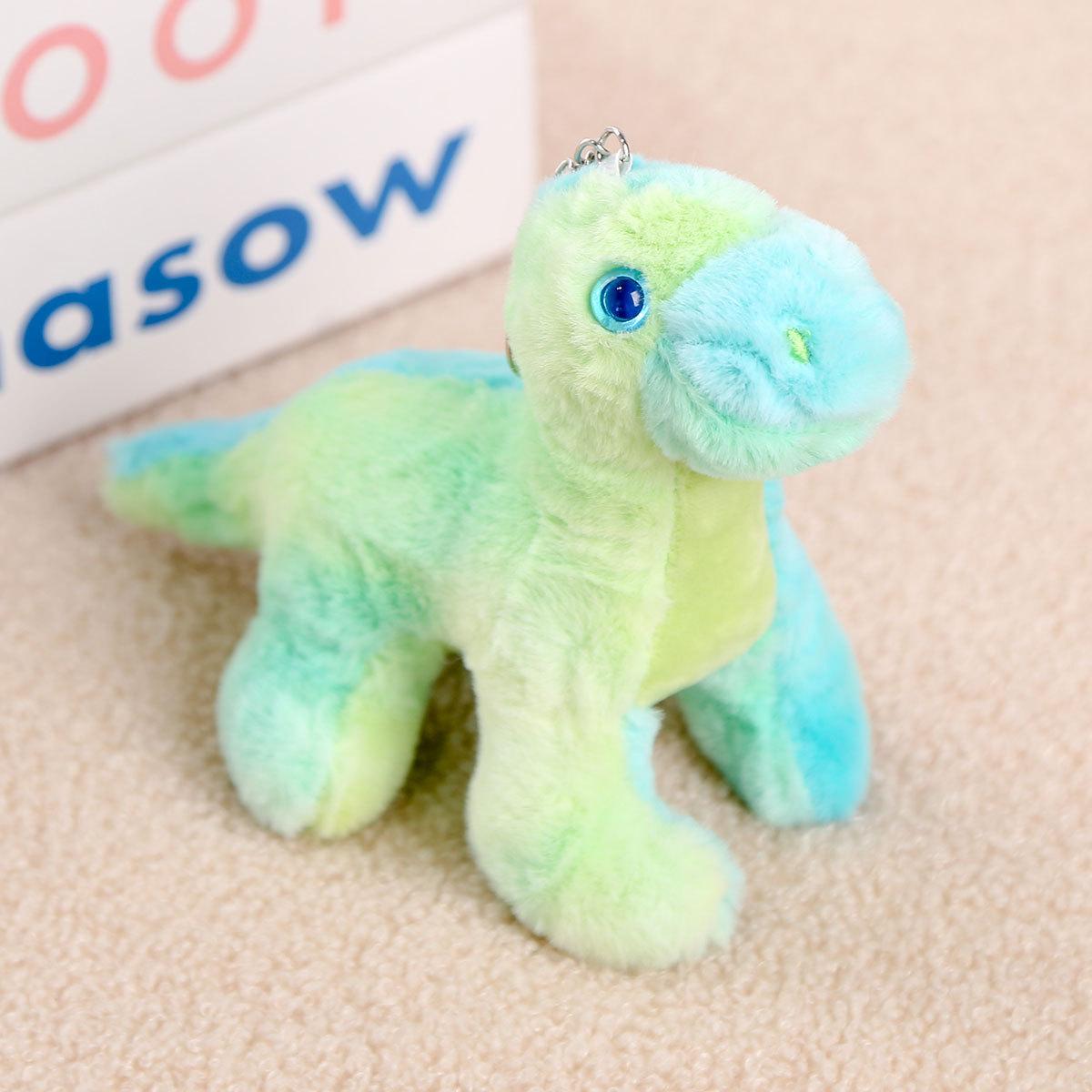 

Кулон-брелок в виде куклы динозавра тай-дай, плюшевая игрушка, подарок на день рождения для девочек, тряпичная кукла, подвеска для сумки 14cm