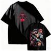 Japanese Anime Pure Cotton Short-sleeved T-shirt Crew Neck Retro Printed Cartoon Men and Women Autumn and Winter Innerwear