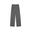 LESS 2024 Winter Merino Wool Blend Loose Straight Trousers