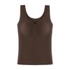 Women's Plus Size Fleece-Lined Self-Heating Warm Vest - Antibacterial, Seamless Autumn/Winter Base Layer Innerwear/Outerwear