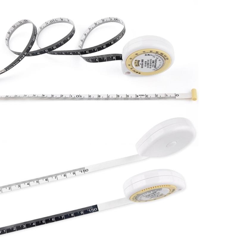 Tapes Body Measuring Fat Measure Retractable Measurement Bmi Rulers Tool Sewing Tapes Soft Cloth Flexible Measuring Tapes