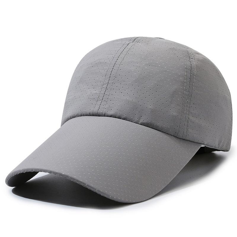 Summer new men's baseball cap extended brim quick-drying hat outdoor leisure sports breathable versatile cap