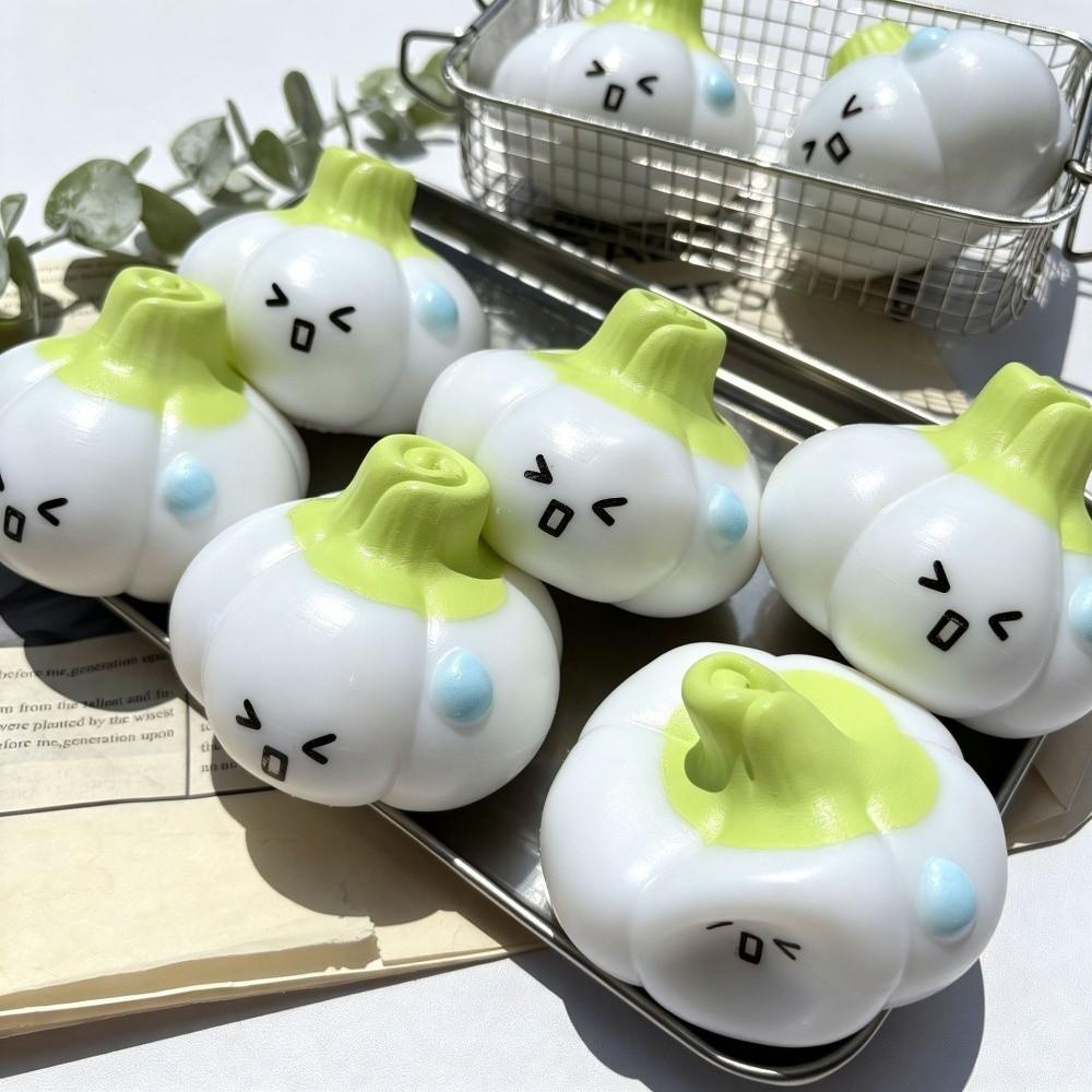 Crunchy Garlic Squeeze Toy Building Blocks Realistic Food Pinch Handmade Ball Children's Gifts